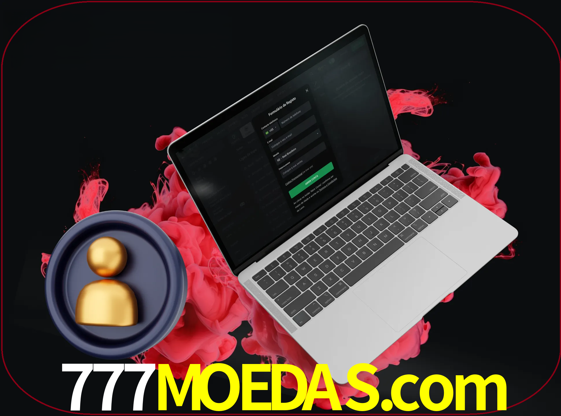 No cabeçalho do site 777moedas, clique no botão que o levará a um formulário especial onde terá de introduzir as suas informações actuais.