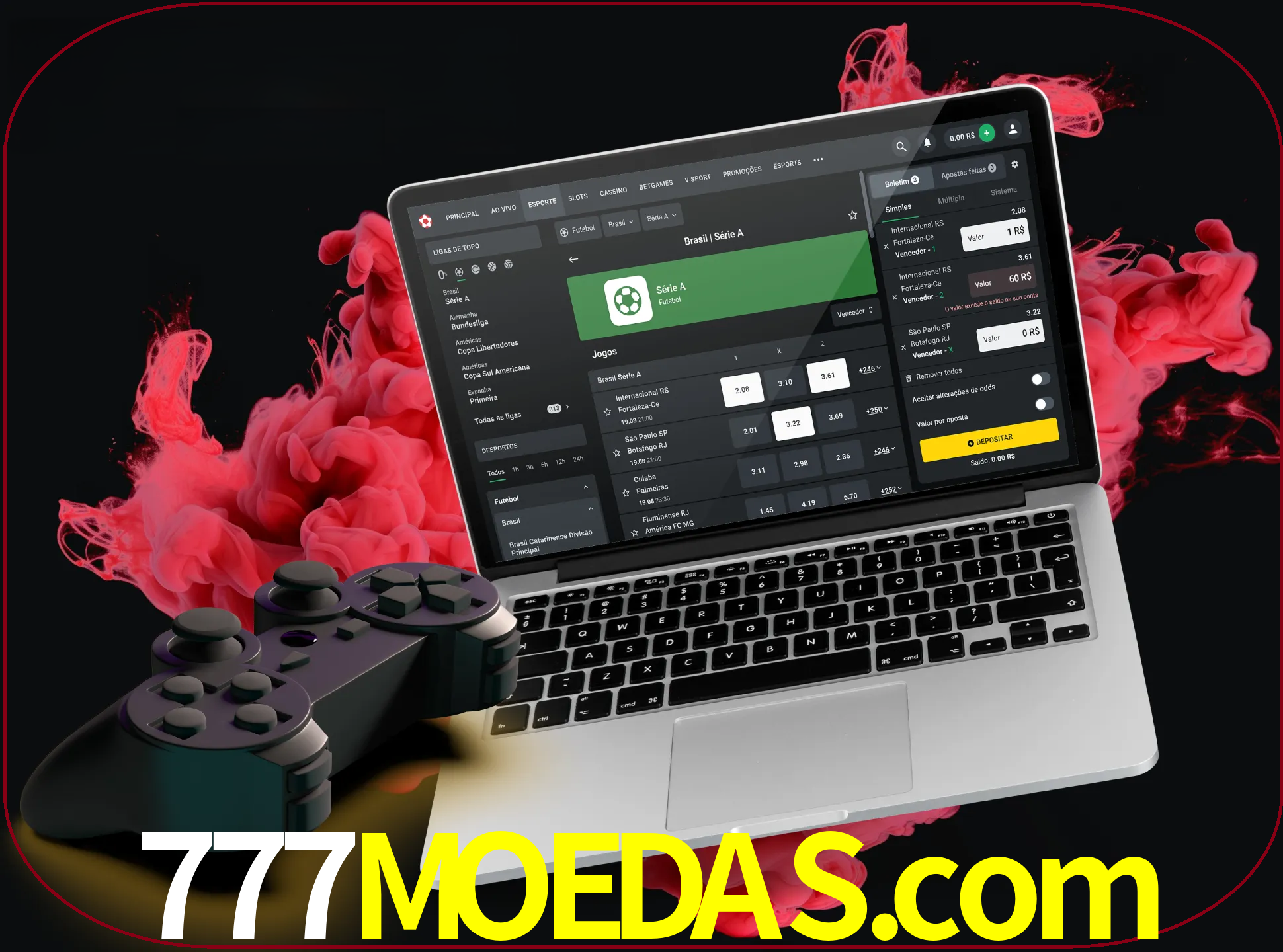 Visite a secção especial de jogos de vídeo em 777moedas para descobrir em que jogos pode apostar e ganhar muito dinheiro.