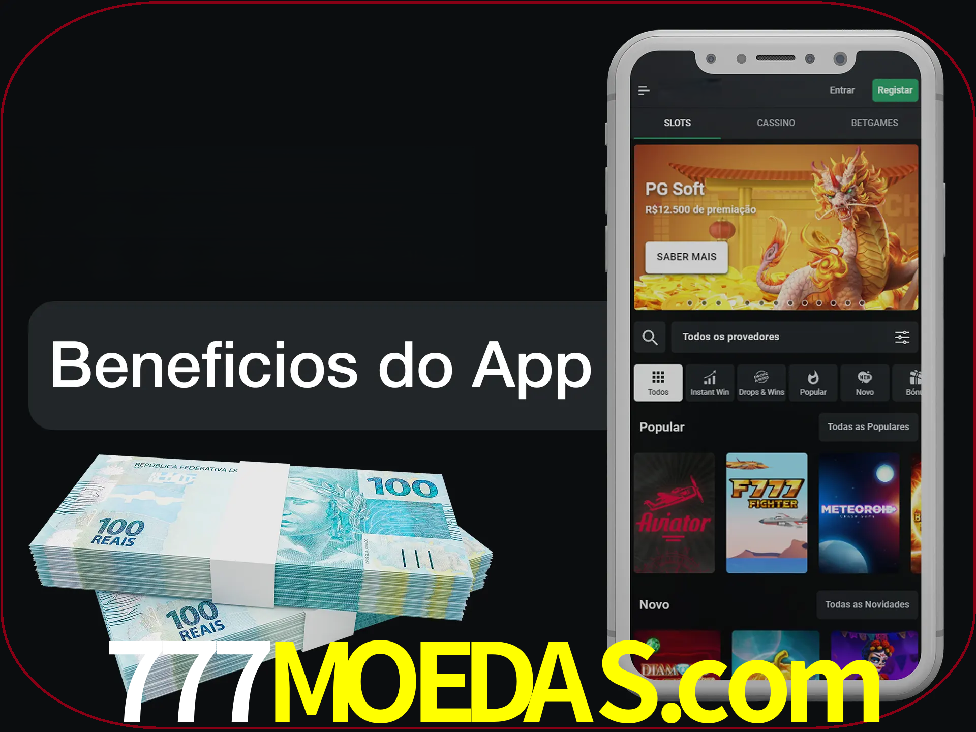 Obtenha todos os benefícios usando o aplicativo.