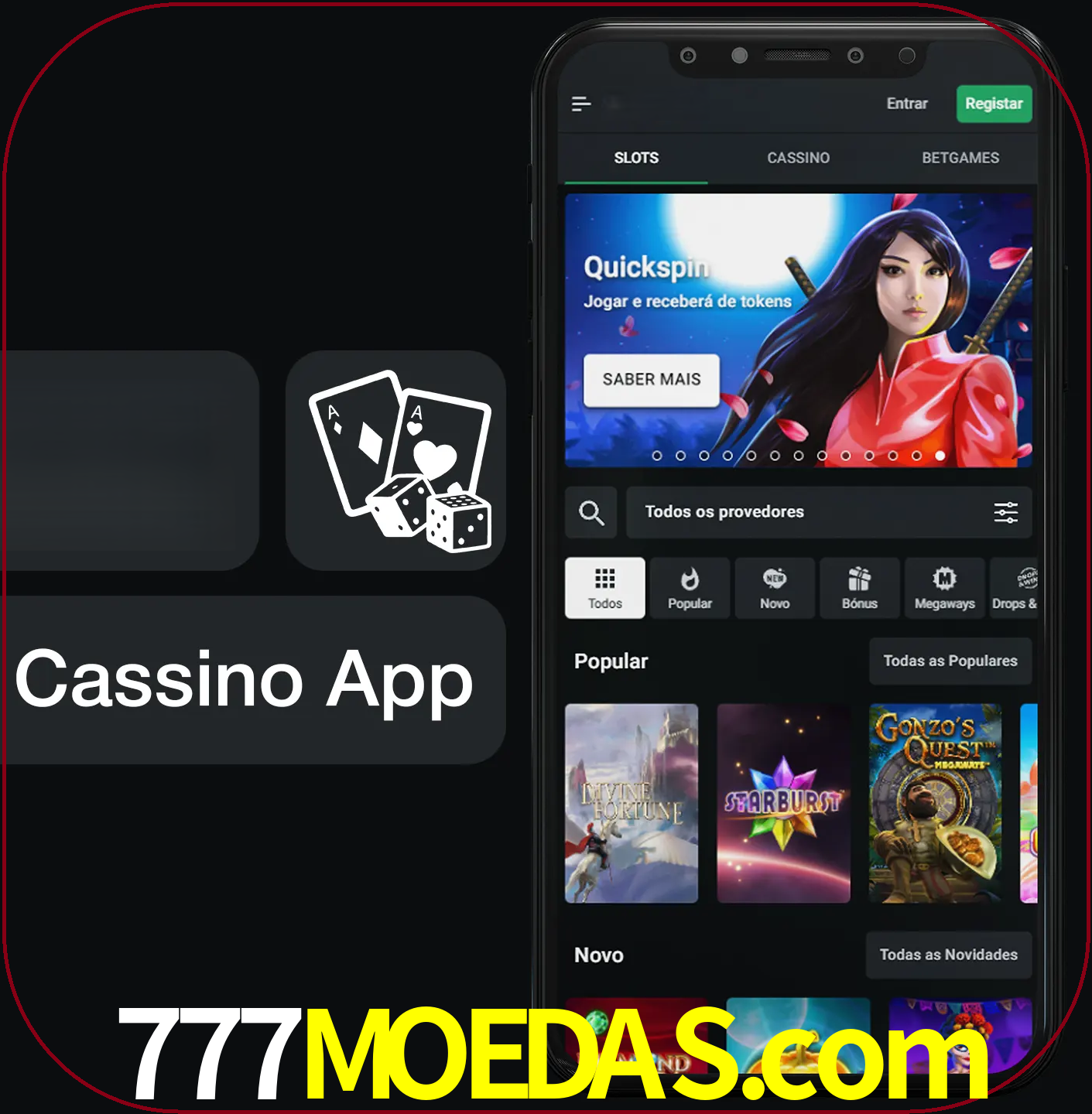 Jogue jogos de cassino e ganhe.