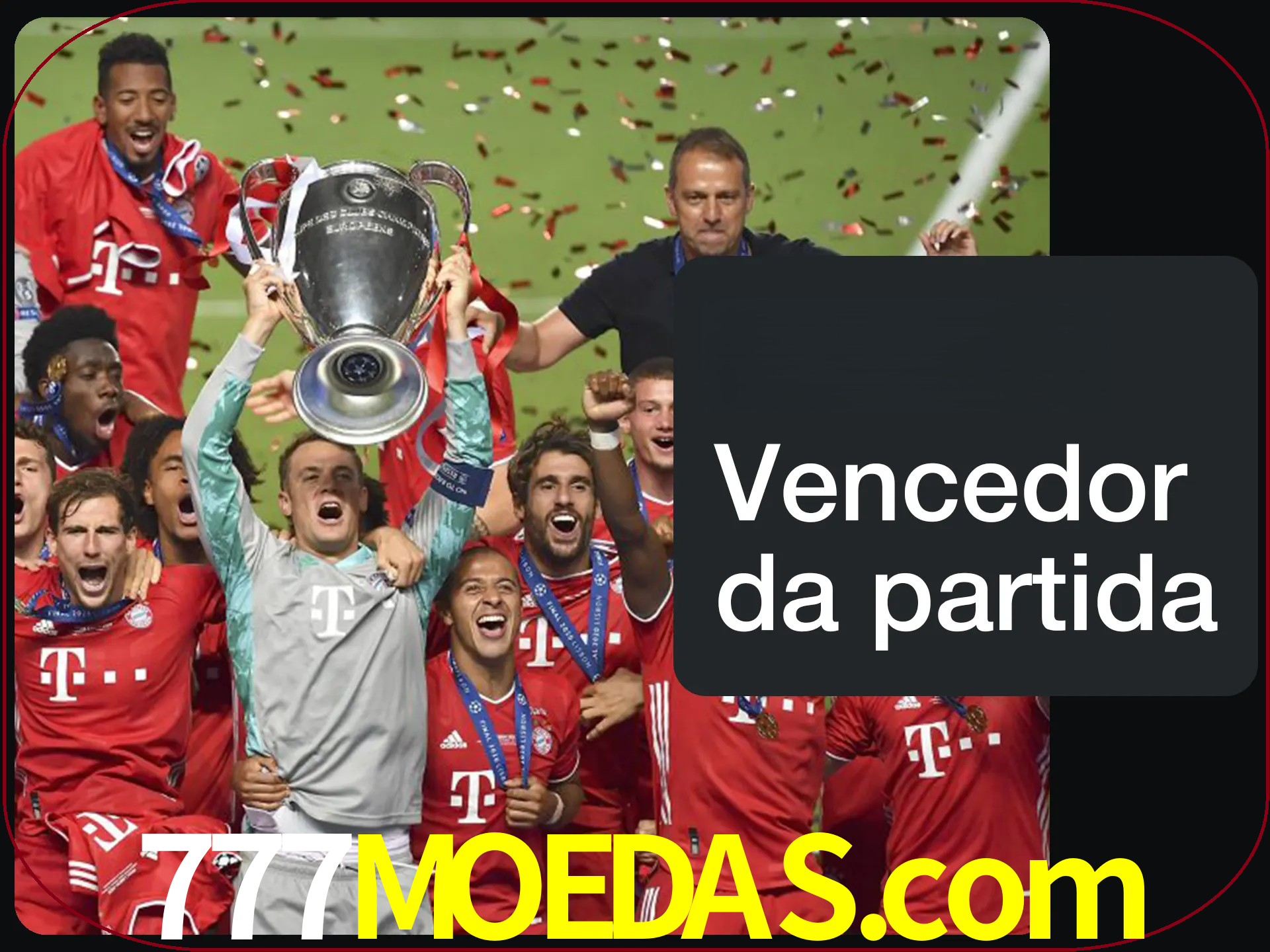 Aposte no vencedor e ganhe uma grande quantia de dinheiro.