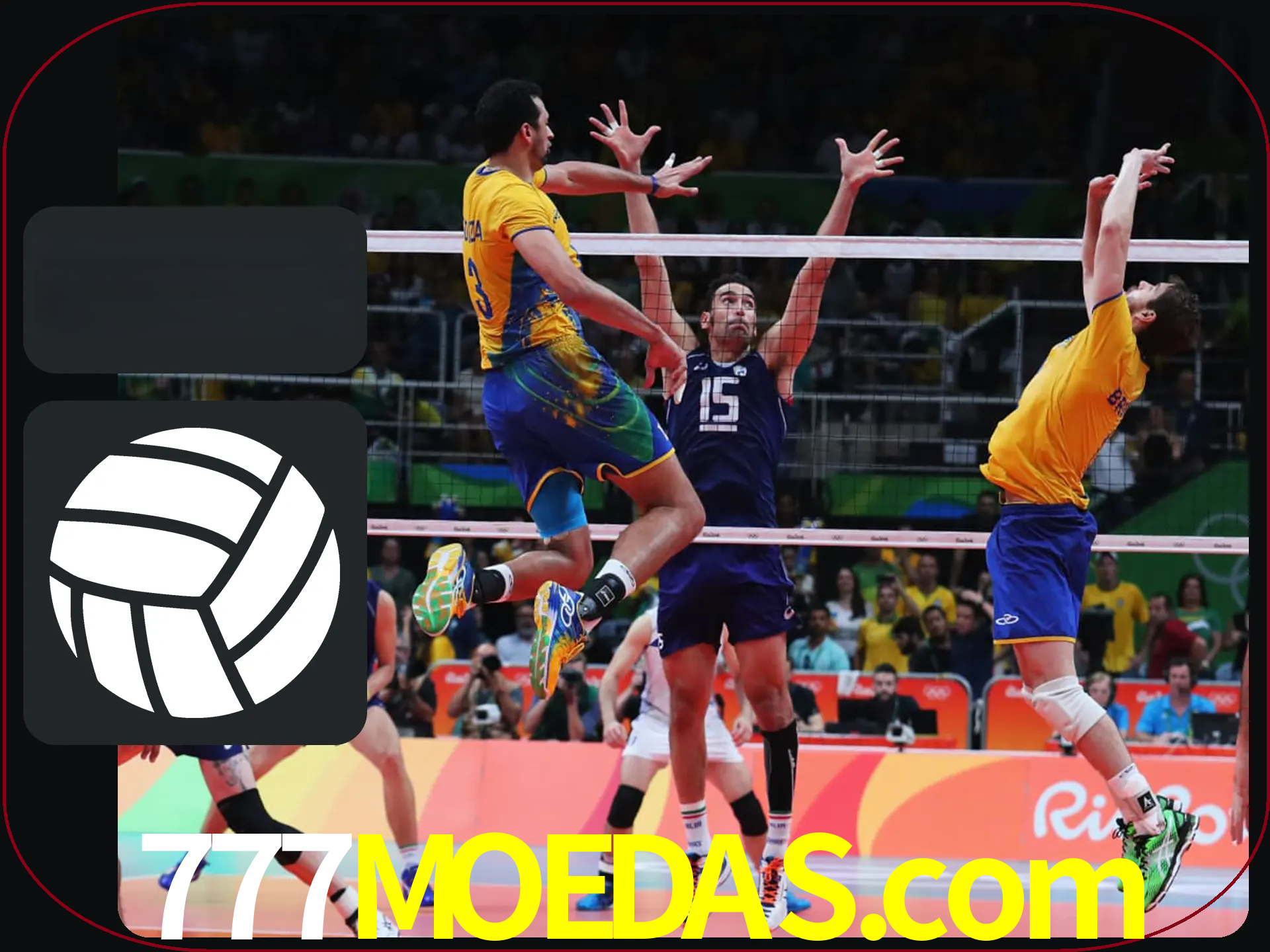 Fazer enormes ganhos apostando nas equipes de vôlei.